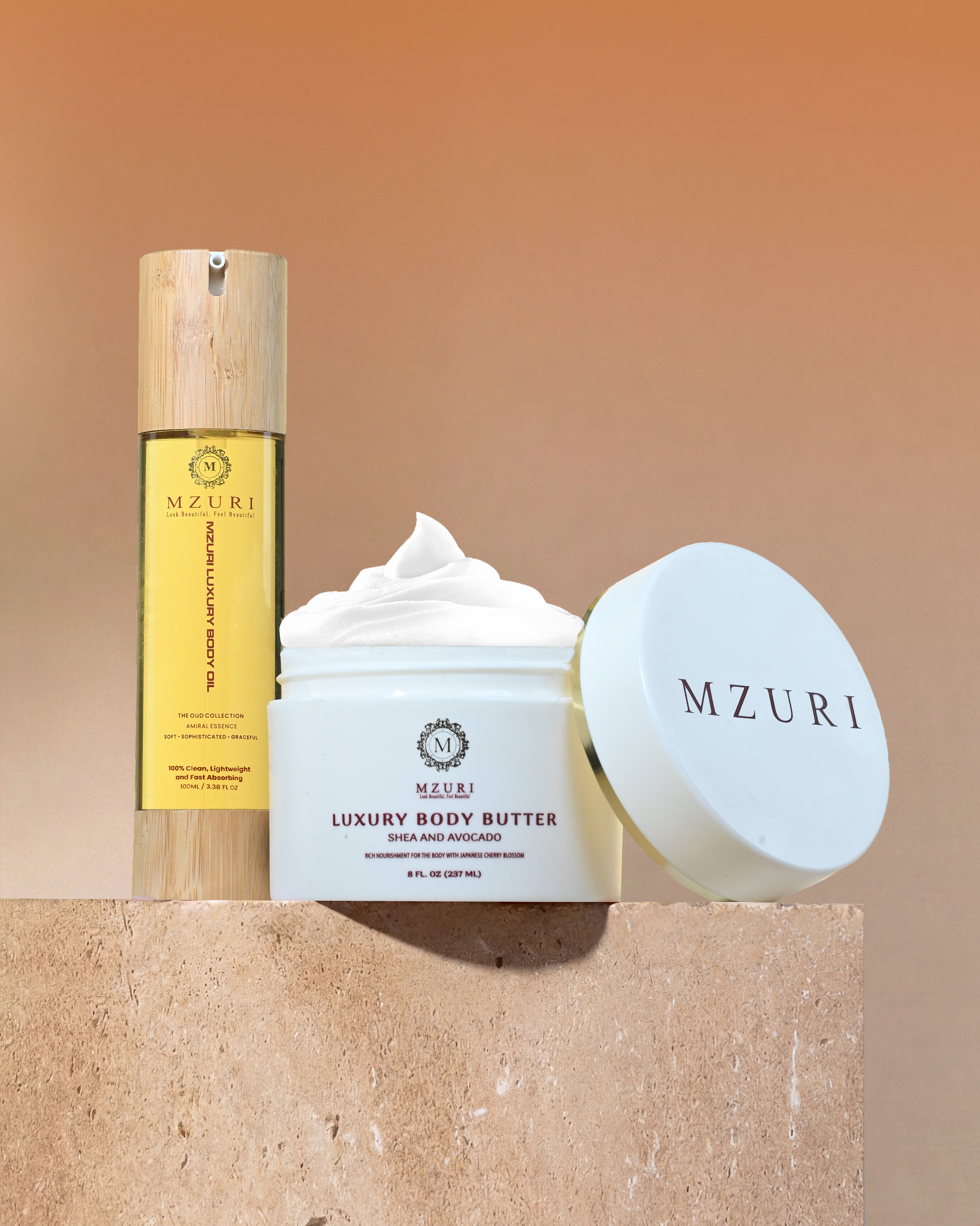 Mzuri Moisture Duo bundle – wash and butter front view